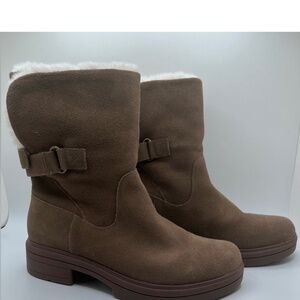 ABEO Women”s Vista Brown Mid Boot Leather Upper Metatarsal Size 8